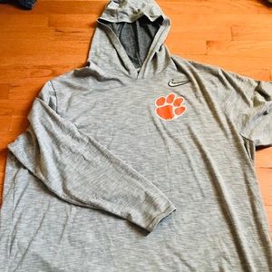 Never worn Clemson workout lightweight sweatshirt